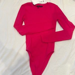 ZARA hot pink body suit